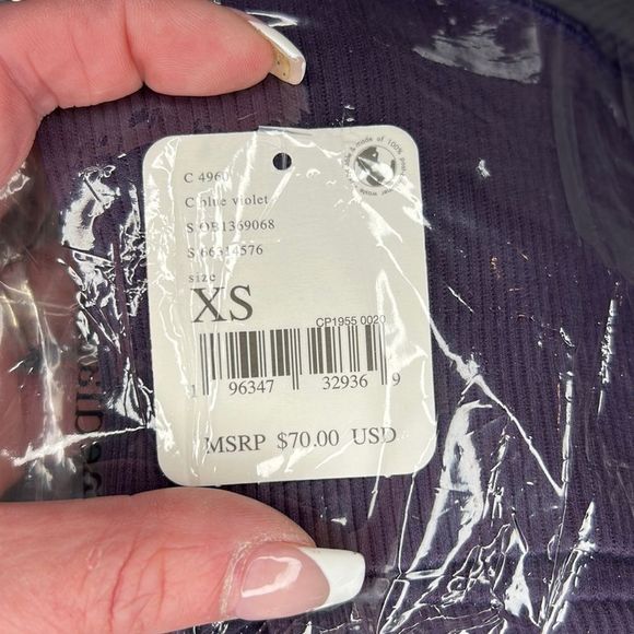 FREE PEOPLE | Free Throw Legging in Blue Violet - Picture 3 of 3